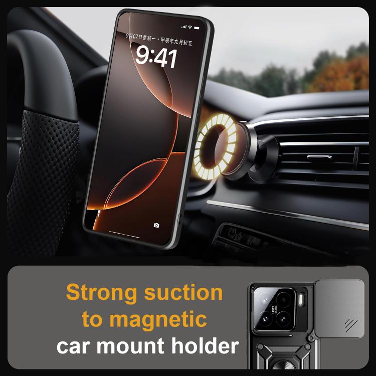 For Xiaomi 15 Sliding Camera Cover Design TPU+PC Phone Case
