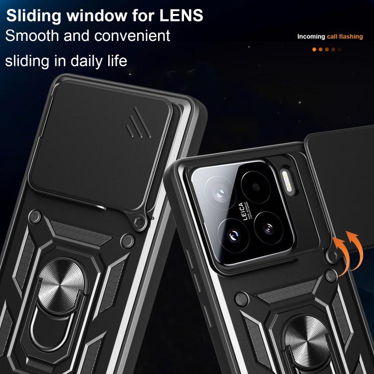 For Xiaomi 15 Sliding Camera Cover Design TPU+PC Phone Case