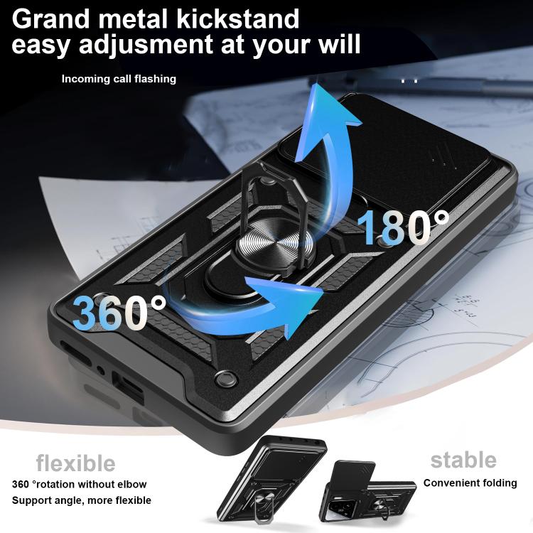 For Xiaomi 15 Pro Sliding Camera Cover Design TPU+PC Phone Case