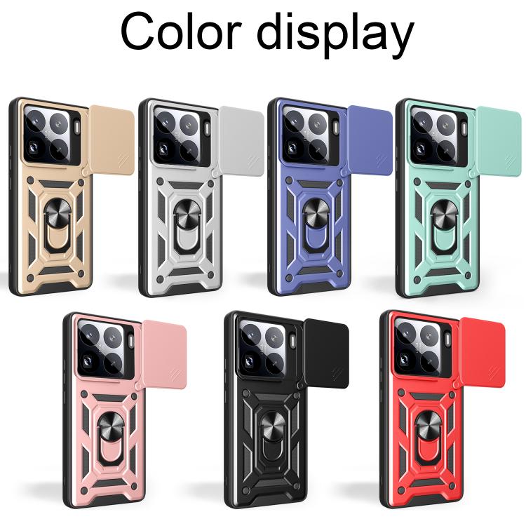 For Xiaomi 15 Pro Sliding Camera Cover Design TPU+PC Phone Case
