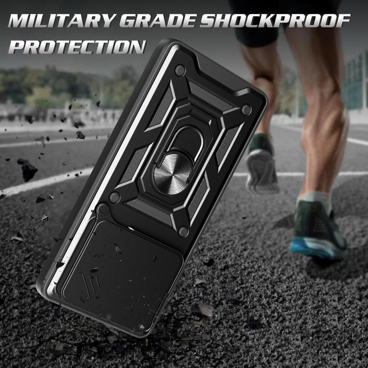 For Xiaomi Poco M7 Pro 5G Sliding Camera Cover Design TPU+PC Phone Case