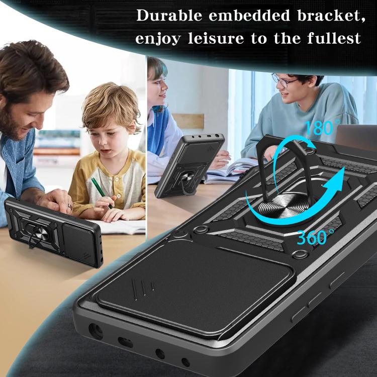 For Xiaomi Poco M7 Pro 5G Sliding Camera Cover Design TPU+PC Phone Case