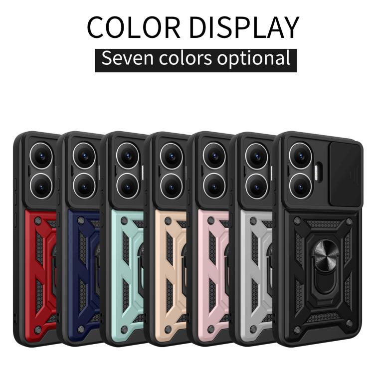 For Xiaomi Poco F7 / Turbo 4 Pro Sliding Camera Cover Design TPU+PC Phone Case