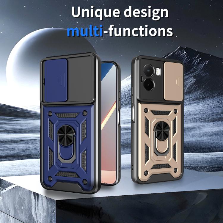 For Xiaomi Poco M7 4G 169mm Sliding Camera Cover Design TPU+PC Phone Case