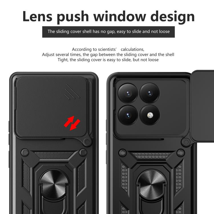 For Xiaomi 15T Sliding Camera Cover Design TPU+PC Phone Case