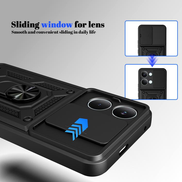 For Xiaomi Poco X8 Pro Max 5G Sliding Camera Cover Design TPU+PC Phone Case