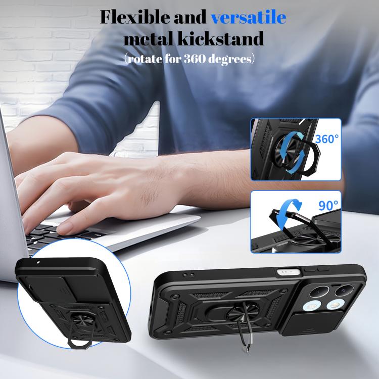 For Xiaomi Poco X8 Pro Max 5G Sliding Camera Cover Design TPU+PC Phone Case