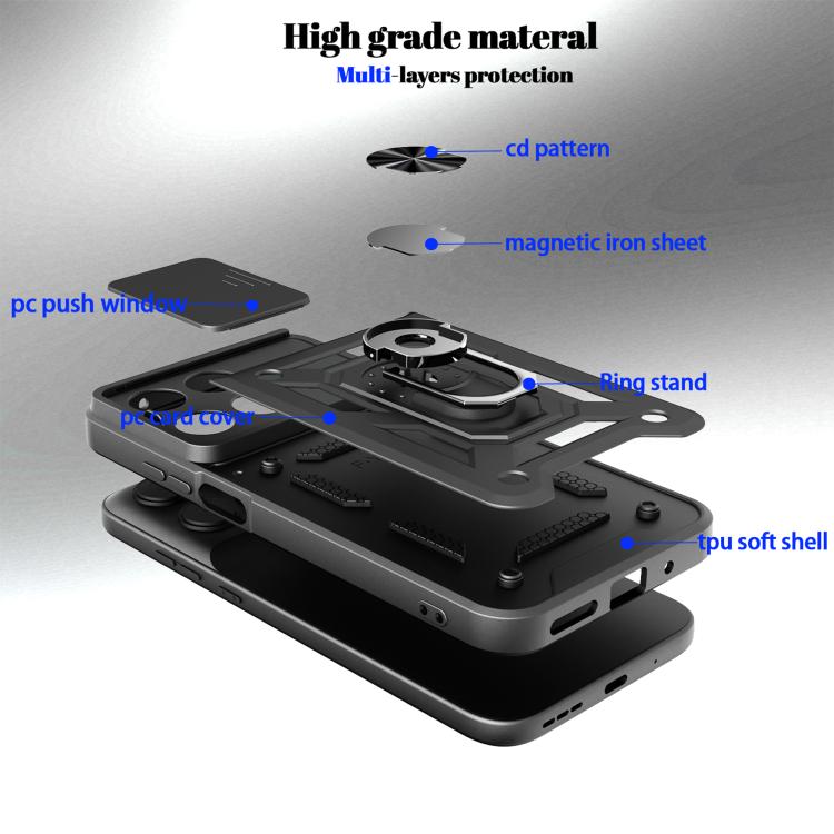 For Xiaomi Poco X8 Pro Max 5G Sliding Camera Cover Design TPU+PC Phone Case