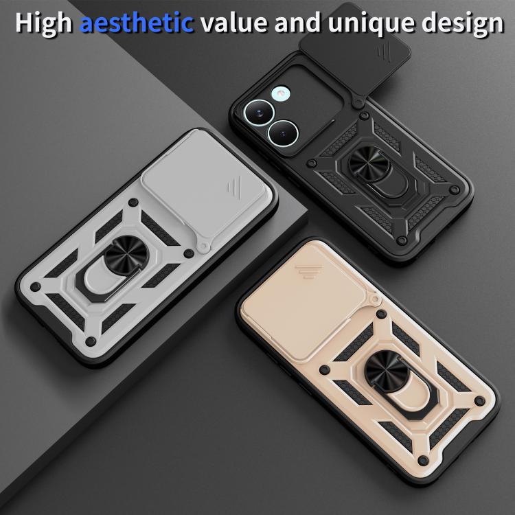 For Xiaomi Poco X8 Pro 5G Sliding Camera Cover Design TPU+PC Phone Case