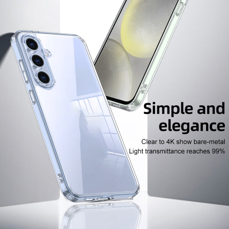 For Samsung Galaxy S24 FE 5G Armor Clear TPU Hybrid PC Phone Case
