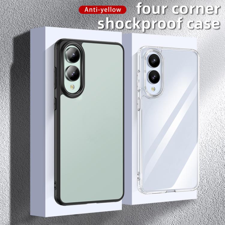 For Samsung Galaxy S25 Edge 5G Armor Clear TPU Hybrid PC Phone Case