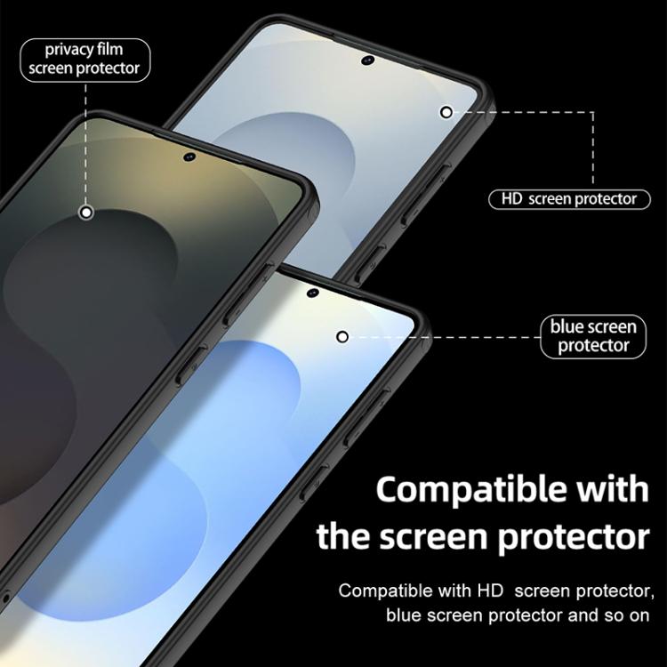 For Samsung Galaxy S25 Edge 5G Armor Clear TPU Hybrid PC Phone Case