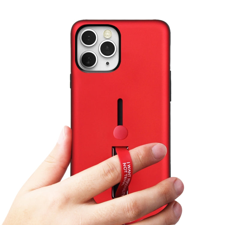 For iPhone 12 mini Oil Feel Shockproof TPU + PC Protective Case with Holder