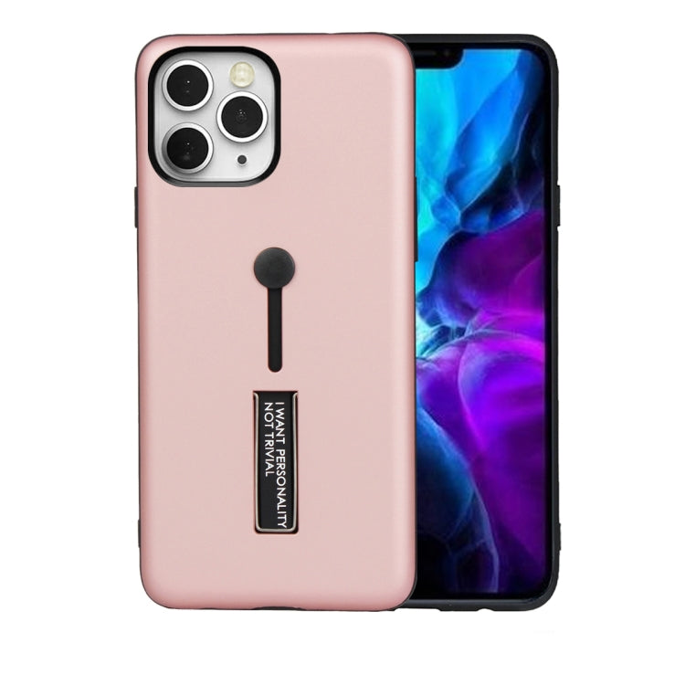 For iPhone 12 mini Oil Feel Shockproof TPU + PC Protective Case with Holder