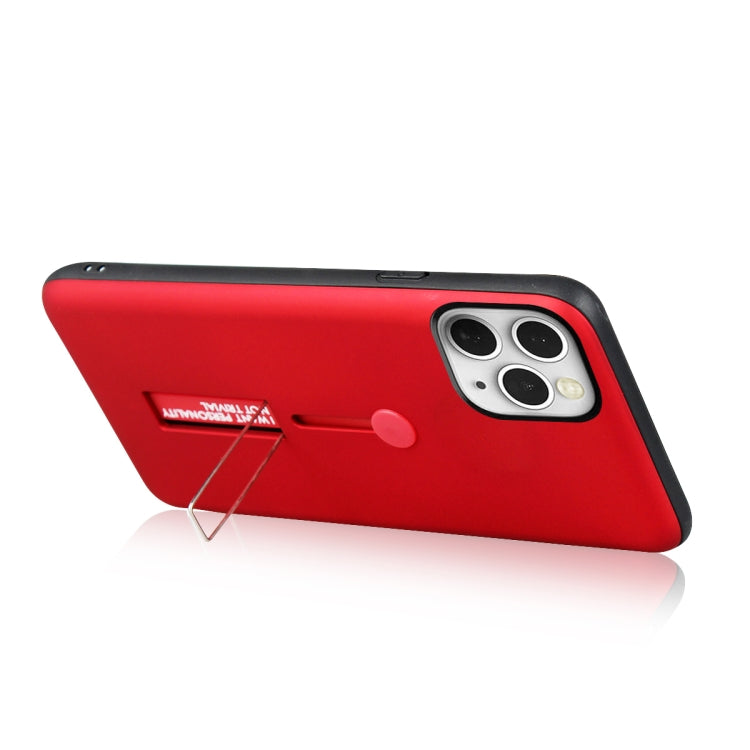 For iPhone 12 mini Oil Feel Shockproof TPU + PC Protective Case with Holder