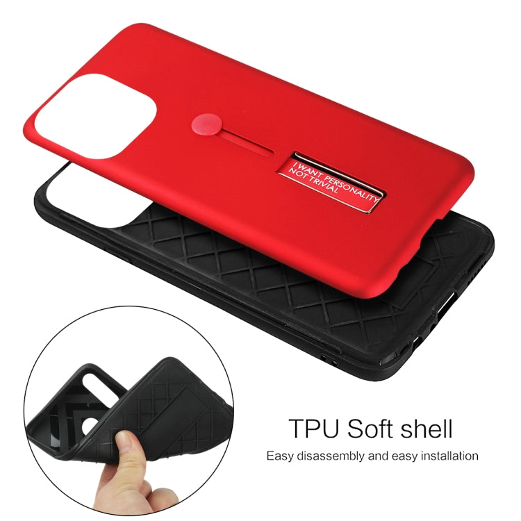 For iPhone 12 mini Oil Feel Shockproof TPU + PC Protective Case with Holder