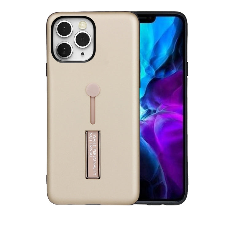 For iPhone 12 Pro Max Oil Feel Shockproof TPU + PC Protective Case with Holder