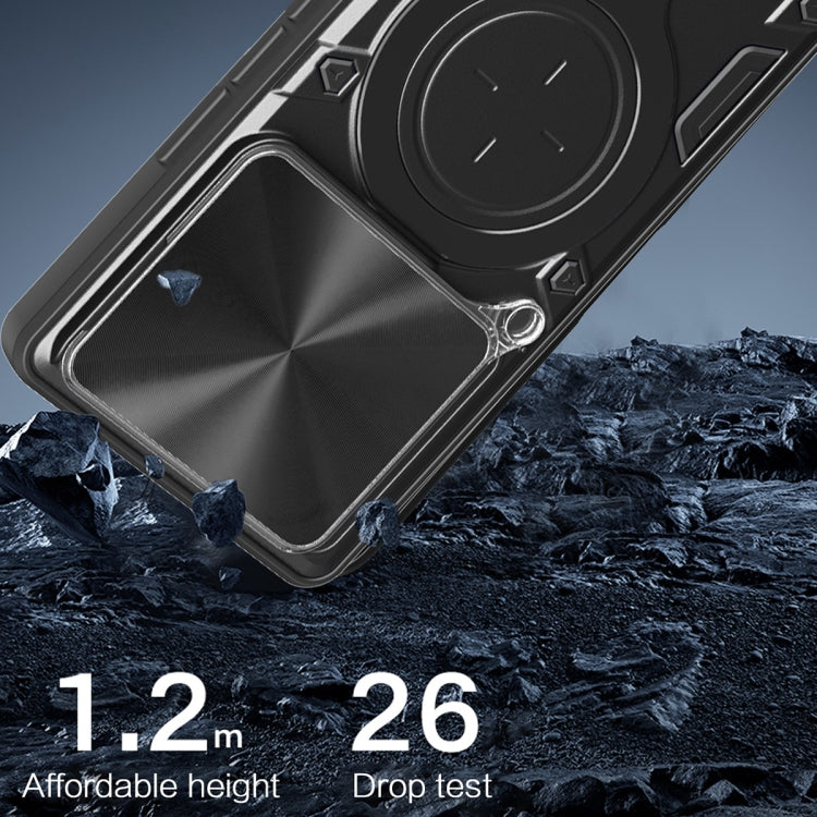 For Xiaomi 14T 5G CD Texture Sliding Camshield Magnetic Holder Phone Case