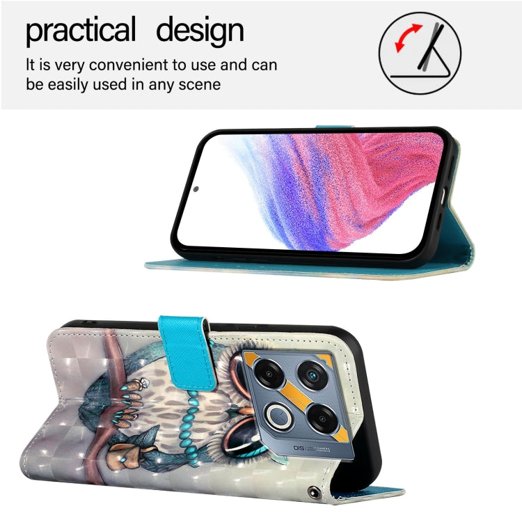 For Infinix GT 20 Pro 3D Painting Horizontal Flip Leather Phone Case