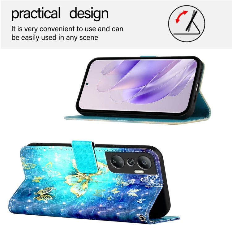 For Infinix Hot 20 4G 3D Painting Horizontal Flip Leather Phone Case
