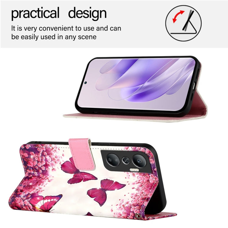 For Infinix Hot 20 4G 3D Painting Horizontal Flip Leather Phone Case