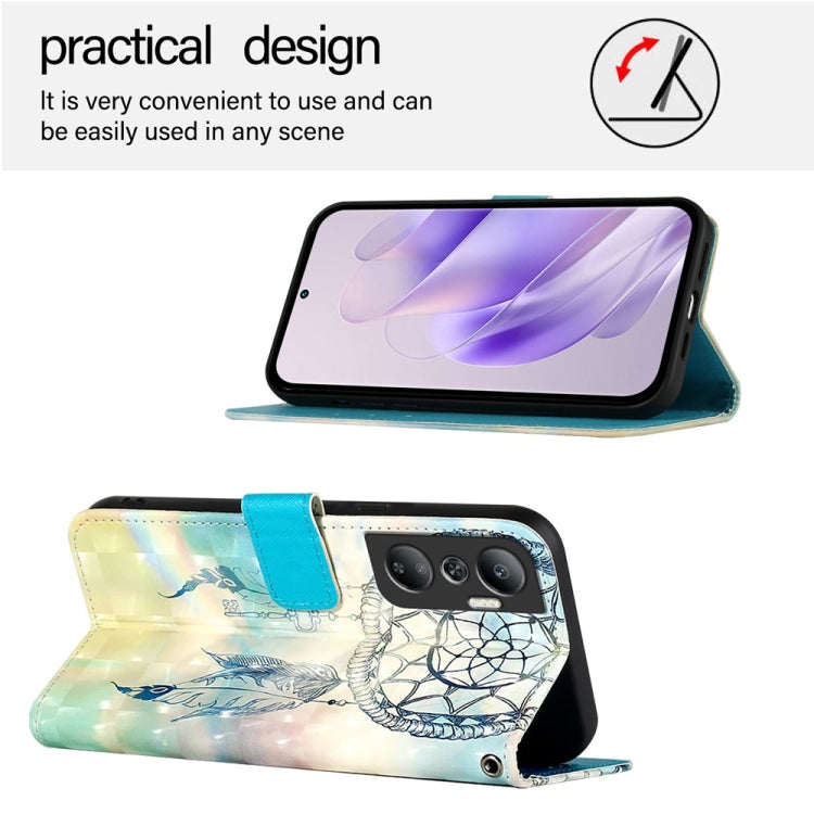 For Infinix Hot 20 4G 3D Painting Horizontal Flip Leather Phone Case