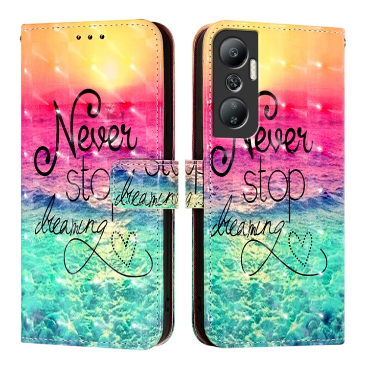 For Infinix Hot 20 4G 3D Painting Horizontal Flip Leather Phone Case