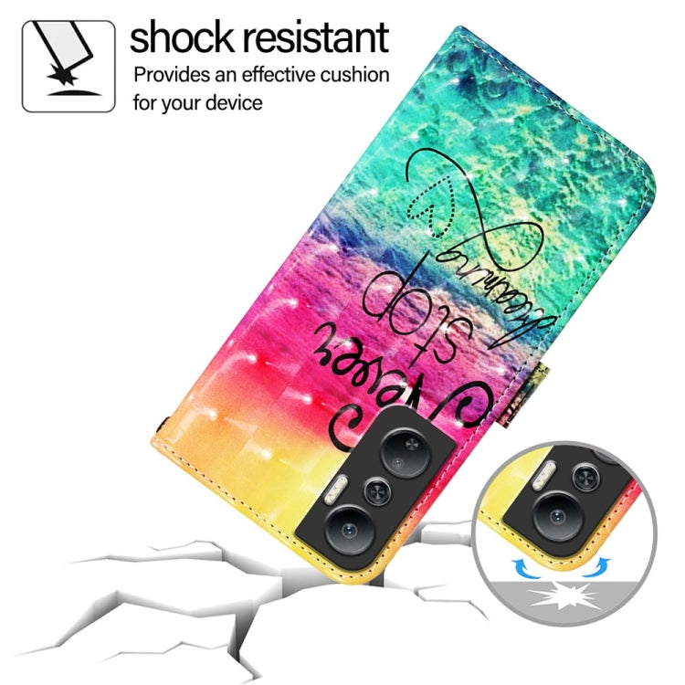 For Infinix Hot 20 4G 3D Painting Horizontal Flip Leather Phone Case