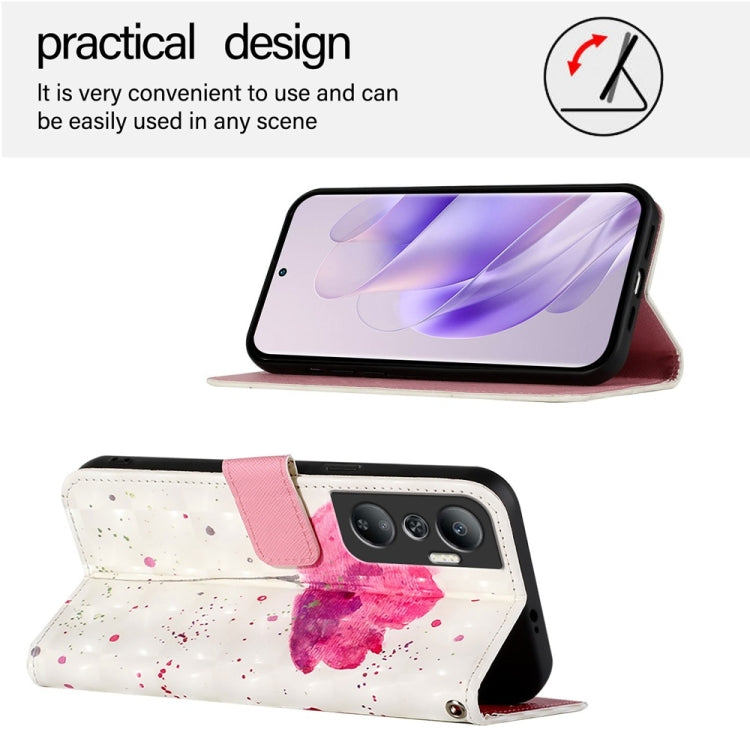 For Infinix Hot 20 4G 3D Painting Horizontal Flip Leather Phone Case