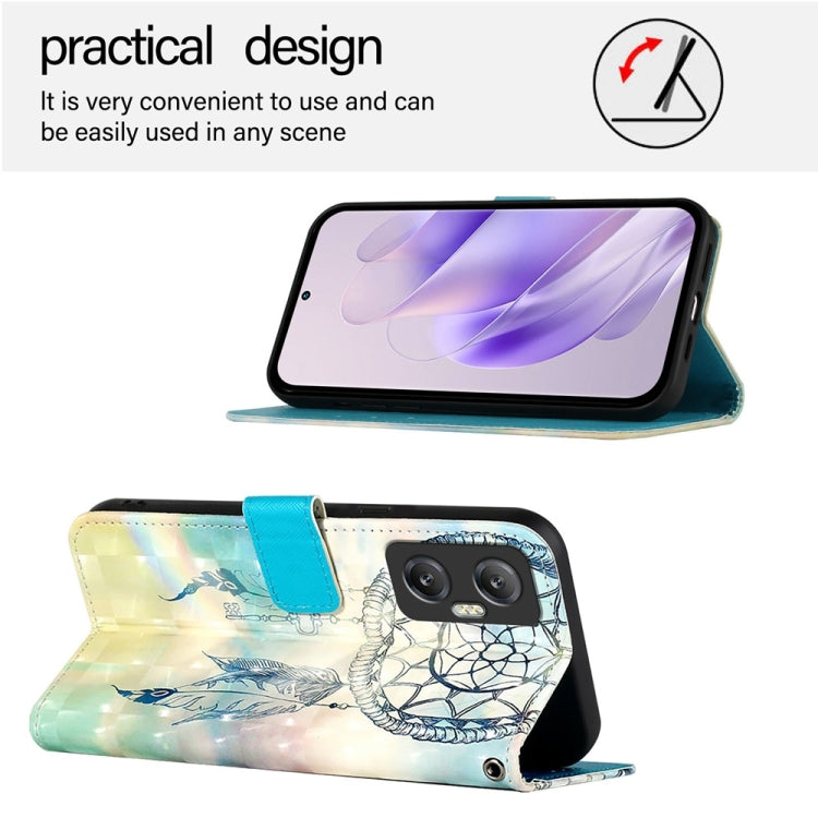 For Infinix Hot 20 5G 3D Painting Horizontal Flip Leather Phone Case