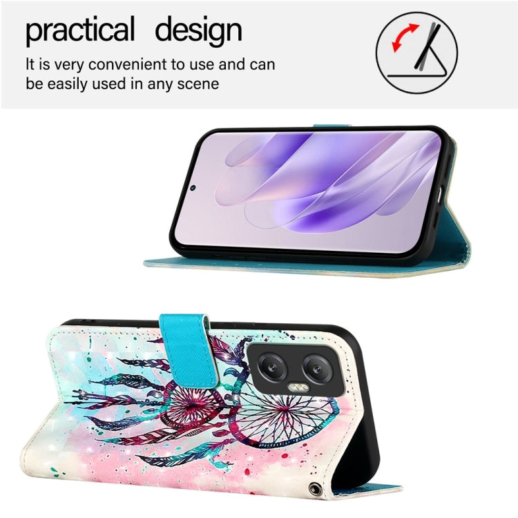 For Infinix Hot 20 5G 3D Painting Horizontal Flip Leather Phone Case