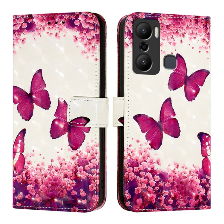 For Infinix Hot 20 Play 3D Painting Horizontal Flip Leather Phone Case