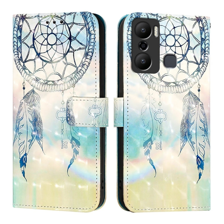 For Infinix Hot 20 Play 3D Painting Horizontal Flip Leather Phone Case