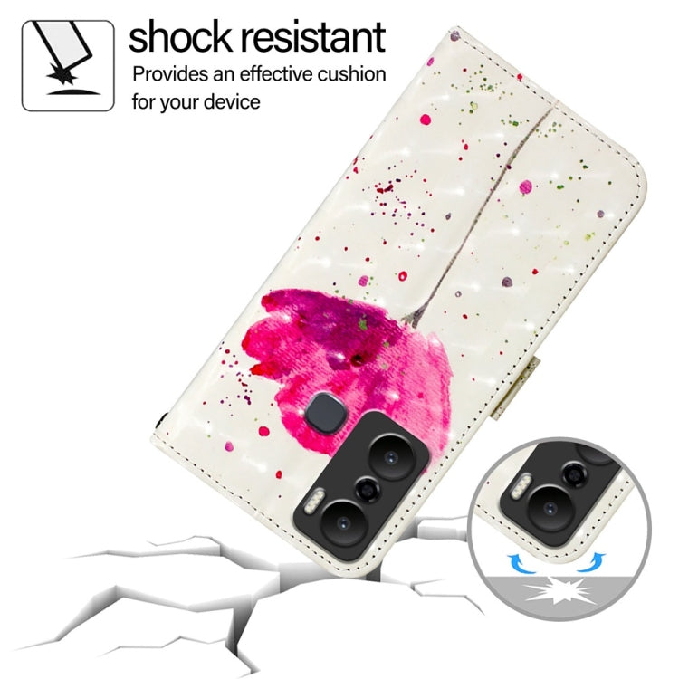 For Infinix Hot 20 Play 3D Painting Horizontal Flip Leather Phone Case