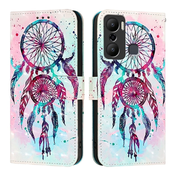 For Infinix Hot 20 Play 3D Painting Horizontal Flip Leather Phone Case