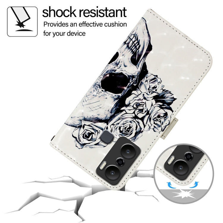 For Infinix Hot 20 Play 3D Painting Horizontal Flip Leather Phone Case