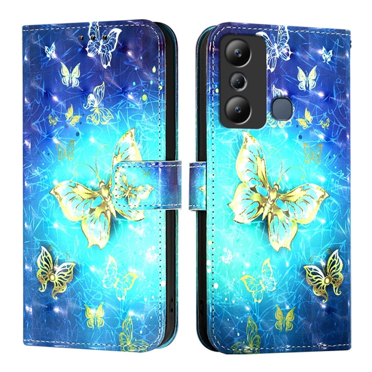 For Infinix Hot 20i 3D Painting Horizontal Flip Leather Phone Case