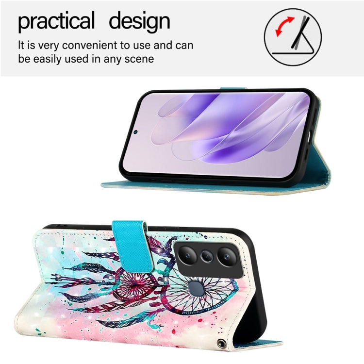For Infinix Hot 20i 3D Painting Horizontal Flip Leather Phone Case