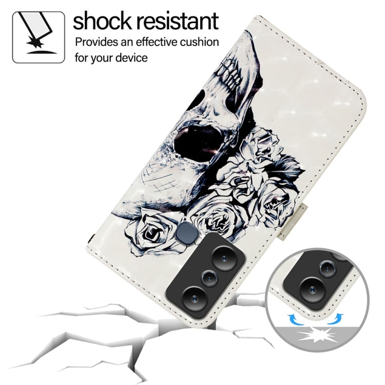 For Infinix Hot 20i 3D Painting Horizontal Flip Leather Phone Case