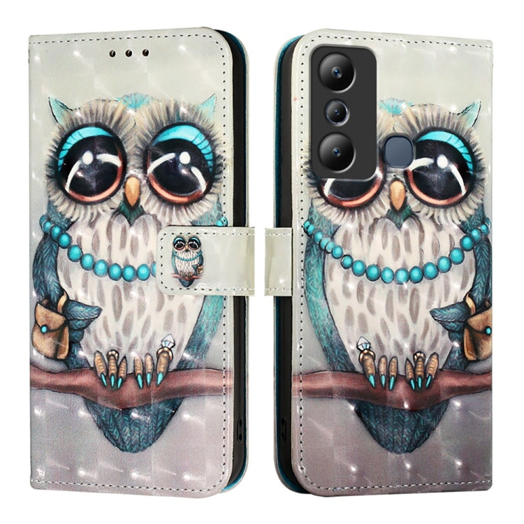 For Infinix Hot 20i 3D Painting Horizontal Flip Leather Phone Case