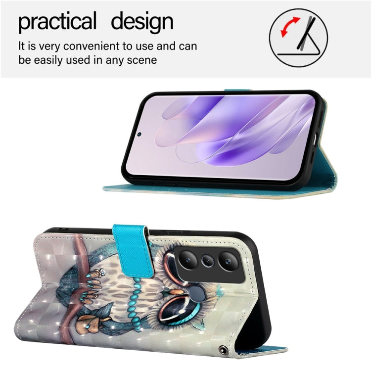For Infinix Hot 20i 3D Painting Horizontal Flip Leather Phone Case