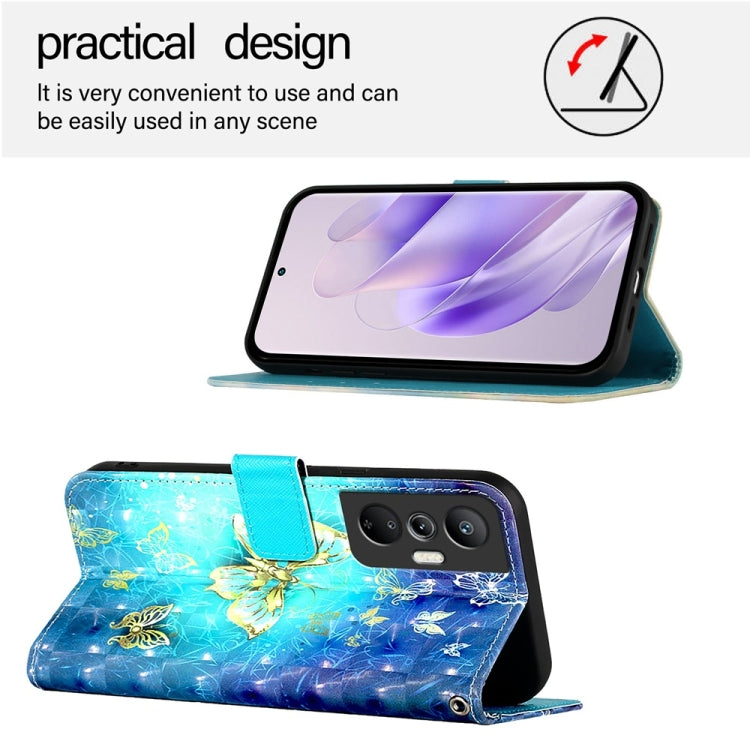 For Infinix Hot 20S / Hot 20 Pro 3D Painting Horizontal Flip Leather Phone Case