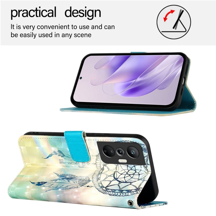 For Infinix Hot 20S / Hot 20 Pro 3D Painting Horizontal Flip Leather Phone Case