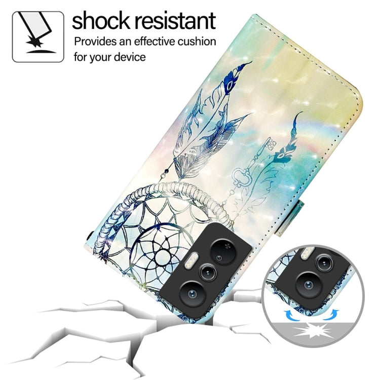 For Infinix Hot 20S / Hot 20 Pro 3D Painting Horizontal Flip Leather Phone Case