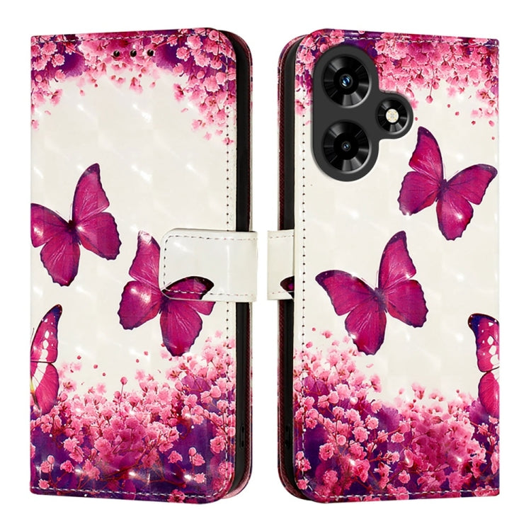 For Infinix Hot 30 4G 3D Painting Horizontal Flip Leather Phone Case