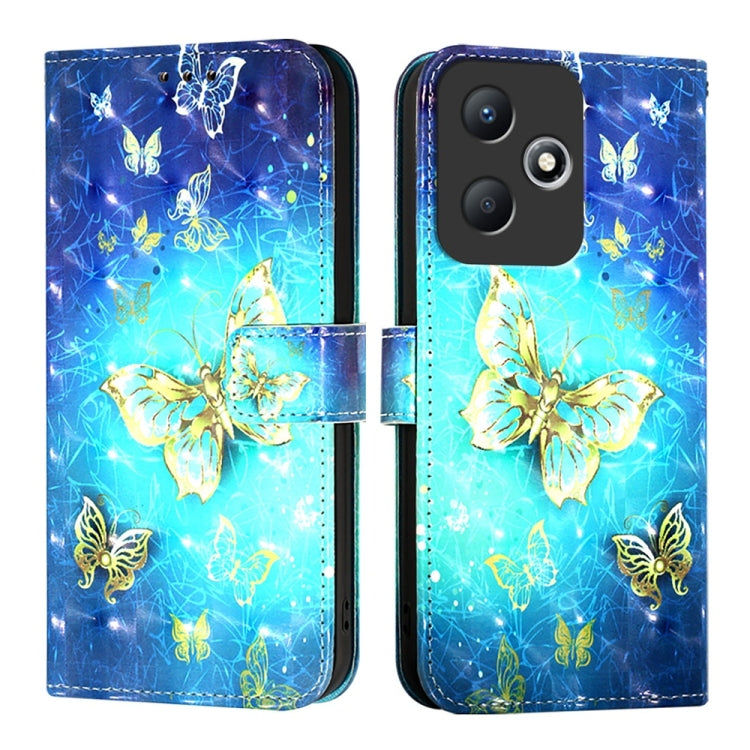 For Infinix Hot 30 Play / Hot 30 Play NFC 3D Painting Horizontal Flip Leather Phone Case