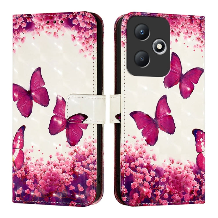 For Infinix Hot 30 Play / Hot 30 Play NFC 3D Painting Horizontal Flip Leather Phone Case