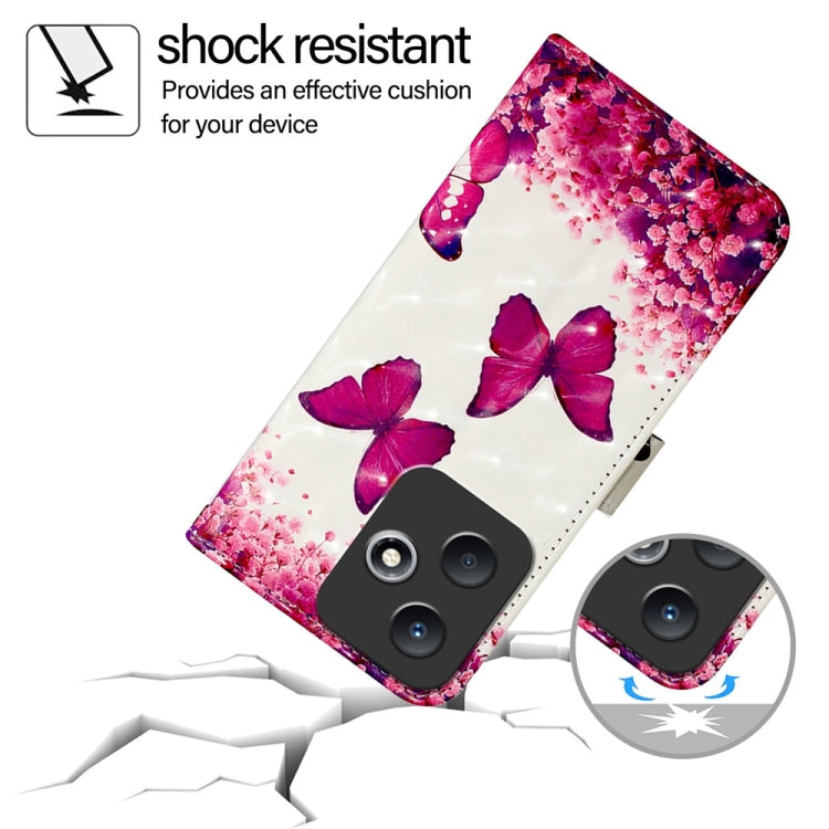 For Infinix Hot 30 Play / Hot 30 Play NFC 3D Painting Horizontal Flip Leather Phone Case