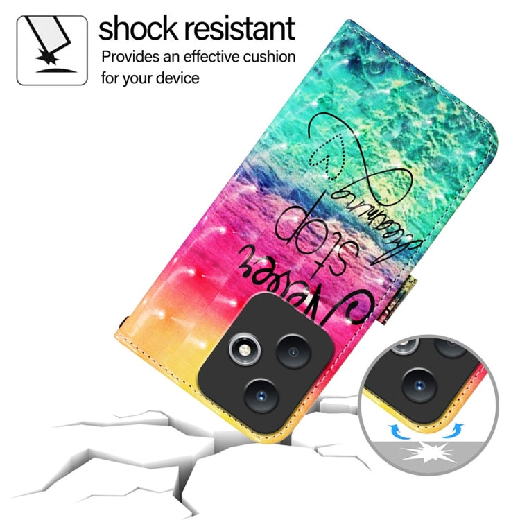 For Infinix Hot 30 Play / Hot 30 Play NFC 3D Painting Horizontal Flip Leather Phone Case