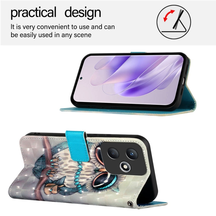 For Infinix Hot 30 Play / Hot 30 Play NFC 3D Painting Horizontal Flip Leather Phone Case